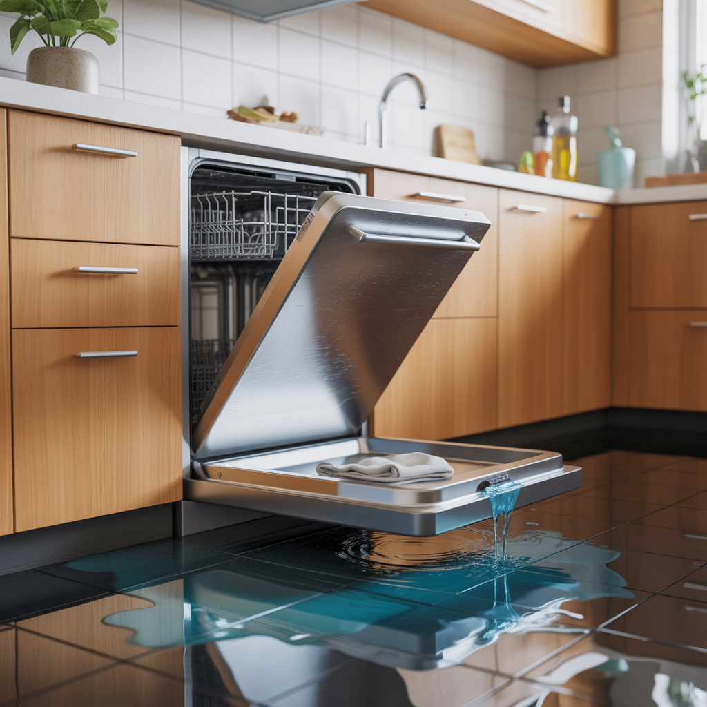 7.Vad gor du om din diskmaskin lacker underifran