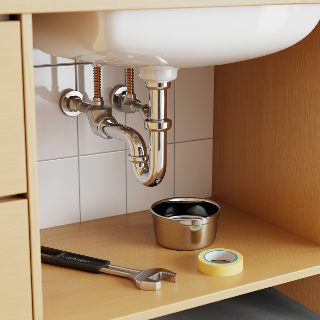 byte av ballofix under handfat guide steg for steg